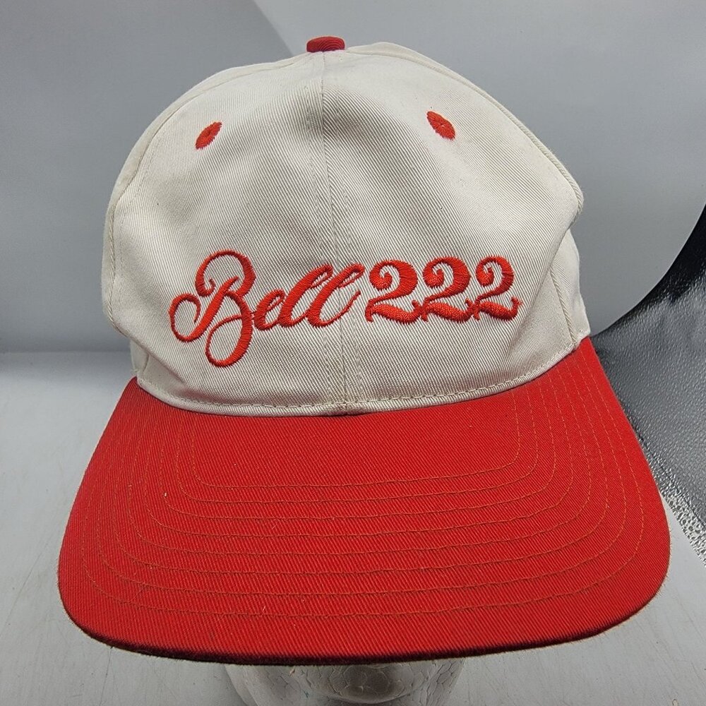 Russell Athletic Bell 222 Snapback Cap Red White Hat Casual Outdoors Adjustable